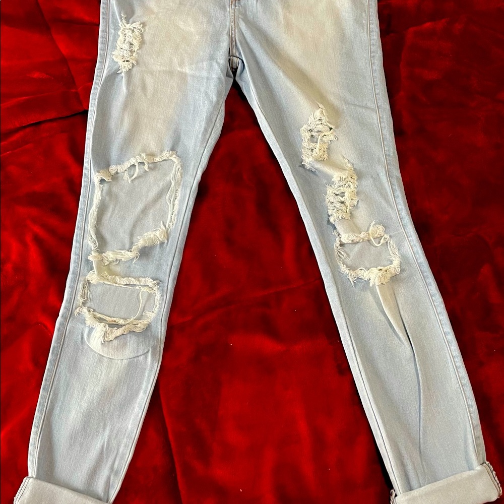 Fashion Nova Beach Bum Light Blue wash Jeans